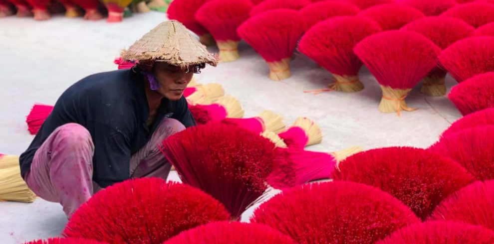 Conical hat village - Hue - Vietnam