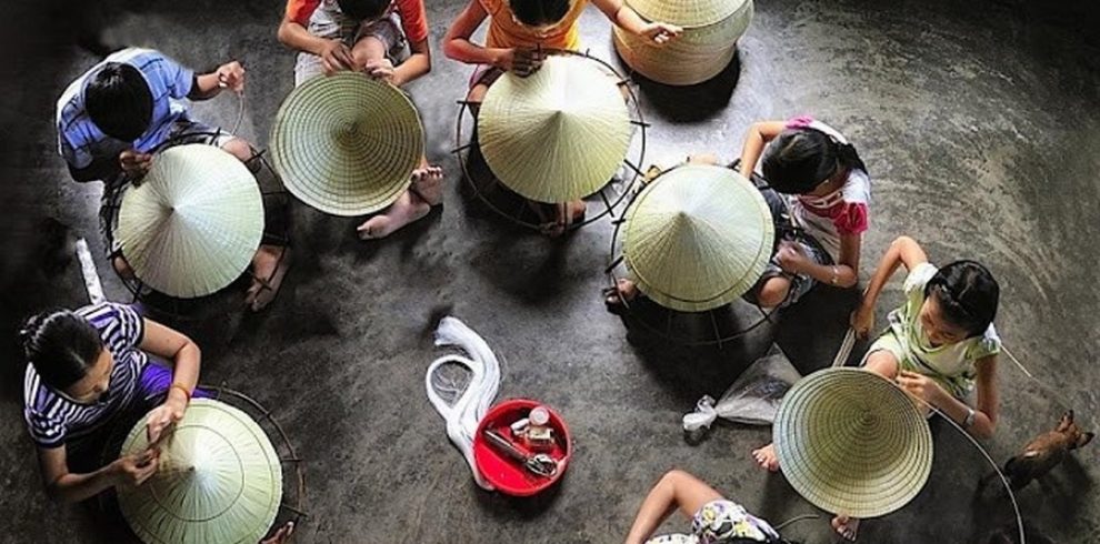 Conical hat village - Hue - Vietnam