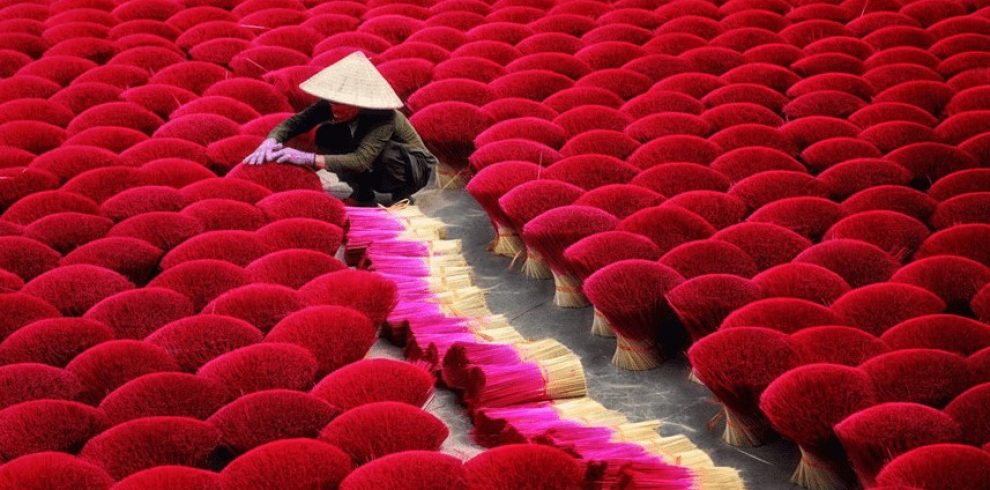 Incense stick village - Hue - Vietnam